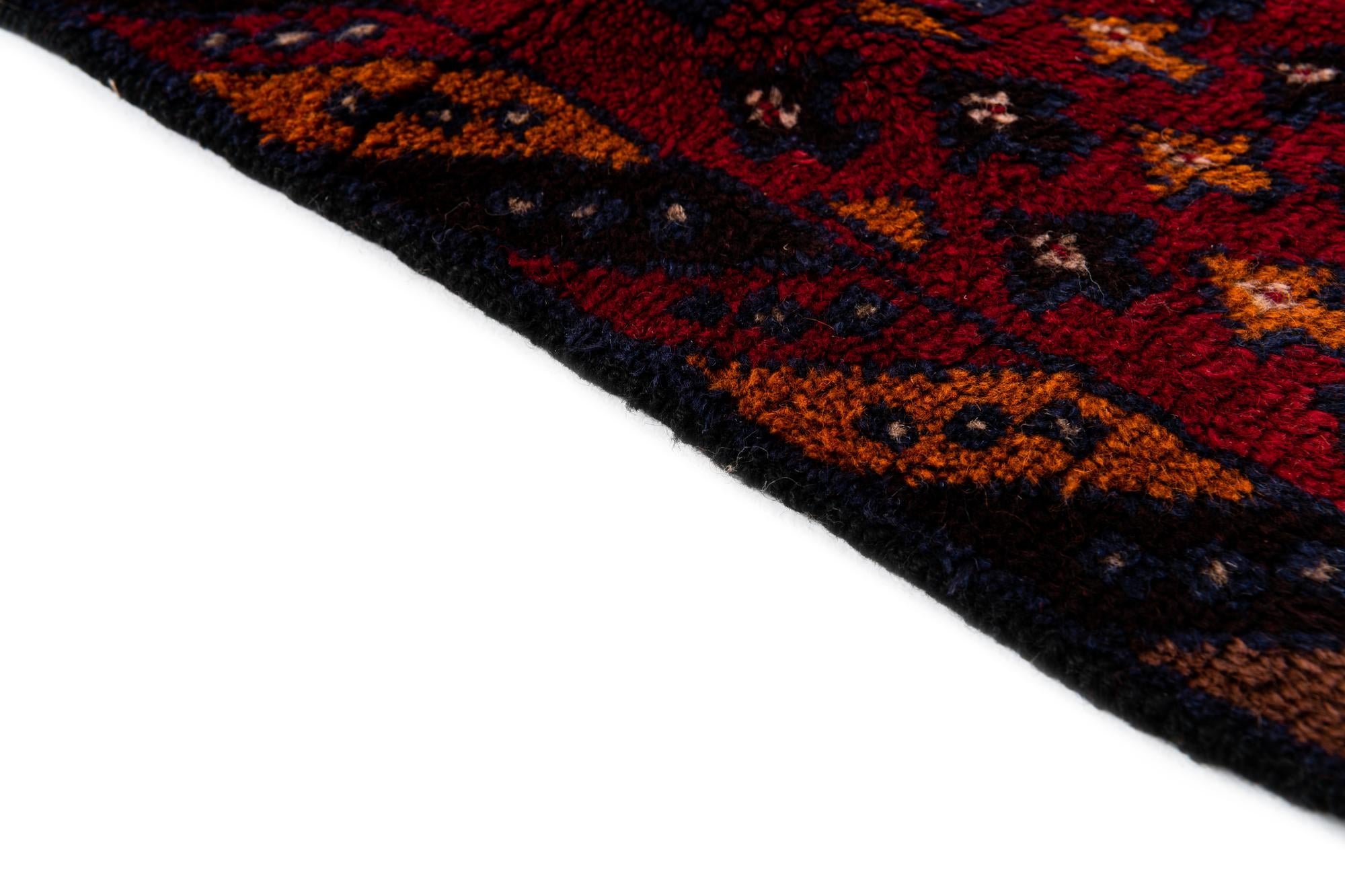 2' 11 x 4' 6 Hand Knotted Balouch Persian Wool Rug
