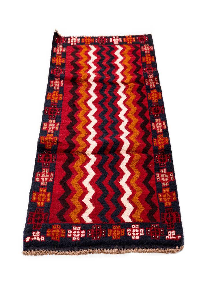 2' 11 x 4' 6 Hand Knotted Balouch Persian Wool Rug