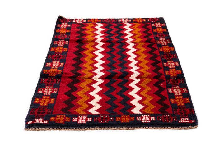 2' 11 x 4' 6 Hand Knotted Balouch Persian Wool Rug
