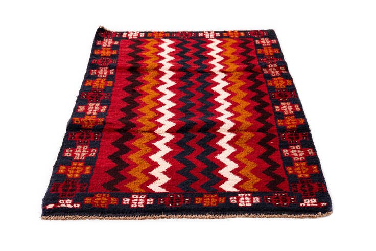 Detail image of 2' 11 x 4' 6 Hand Knotted Balouch Persian Wool Rug