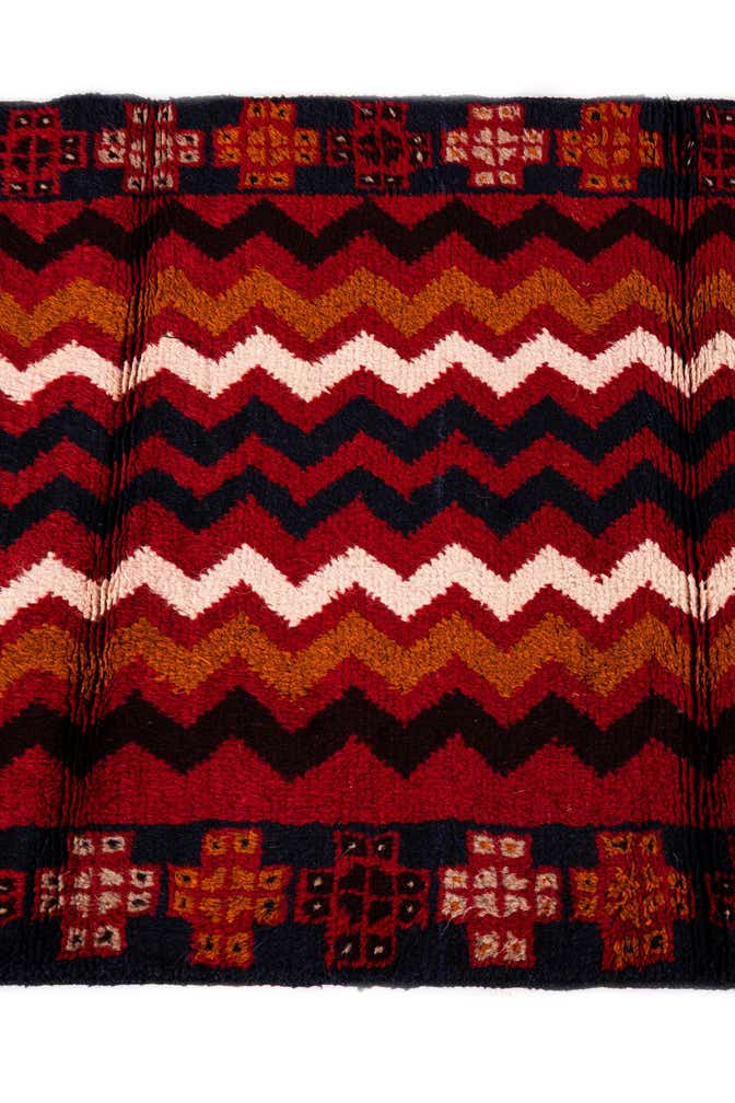 2' 11 x 4' 6 Hand Knotted Balouch Persian Wool Rug