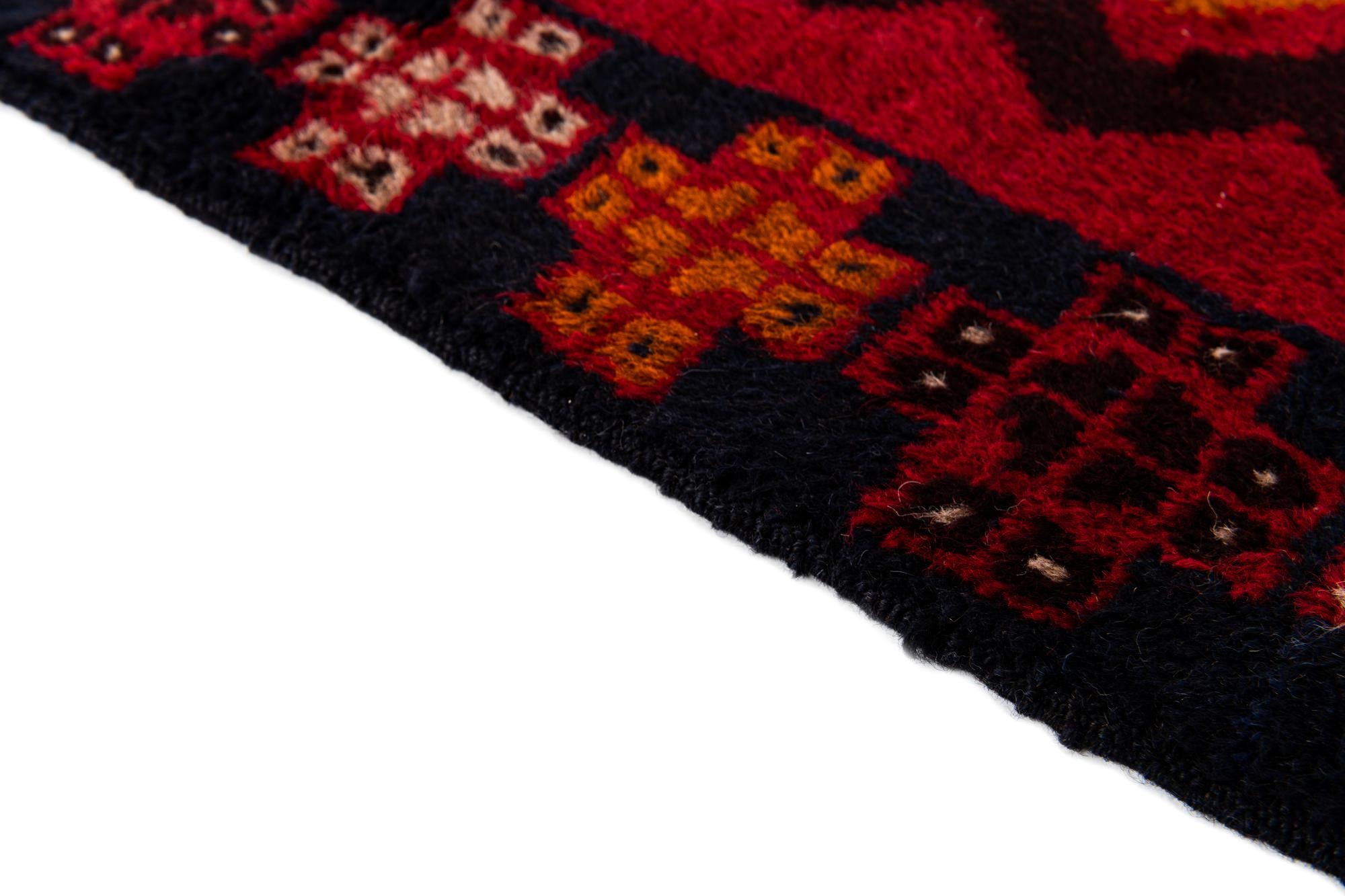 2' 11 x 4' 6 Hand Knotted Balouch Persian Wool Rug