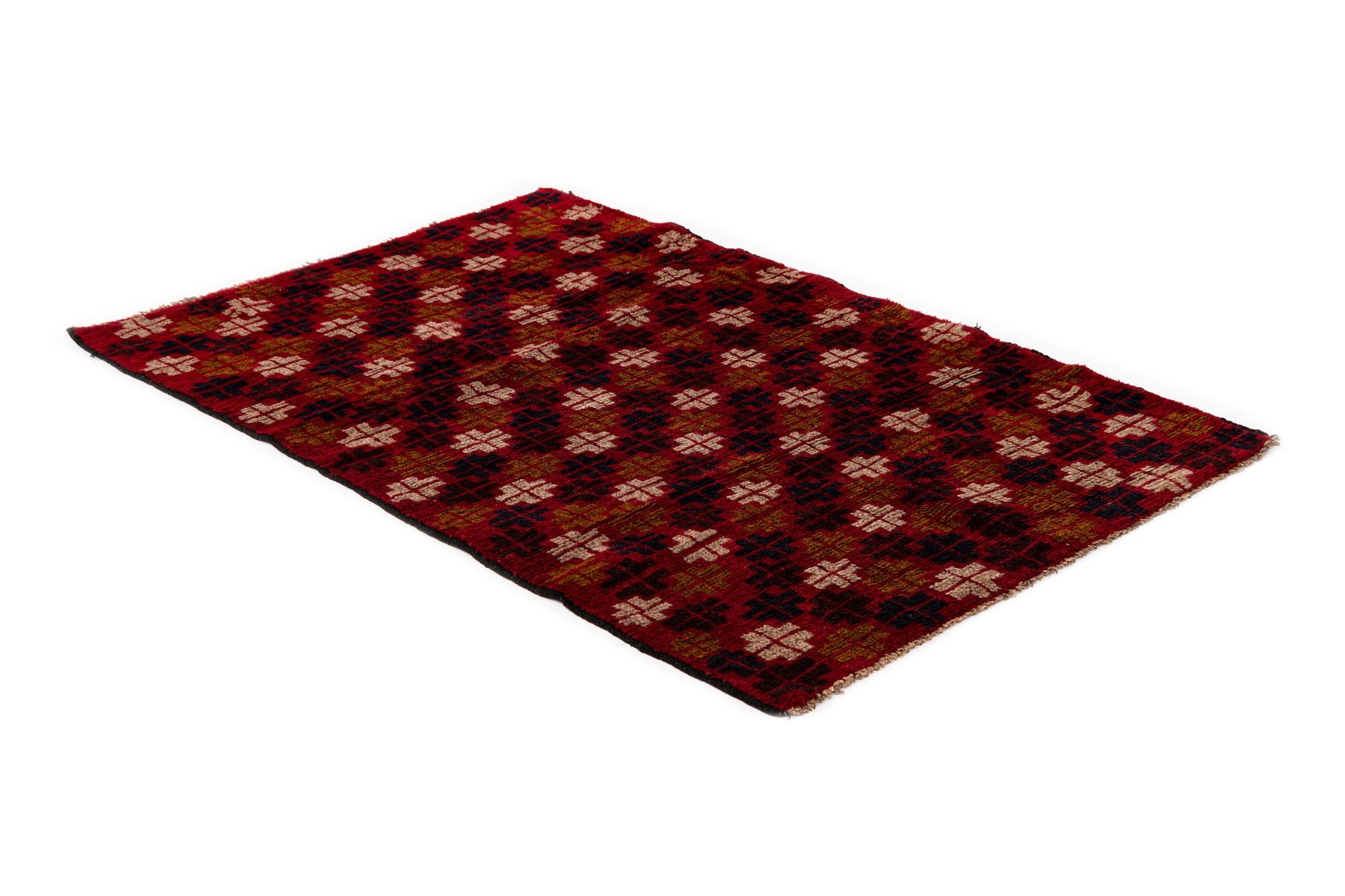 2' 11 x 4' 5 Hand Knotted Balouch Persian Wool Rug
