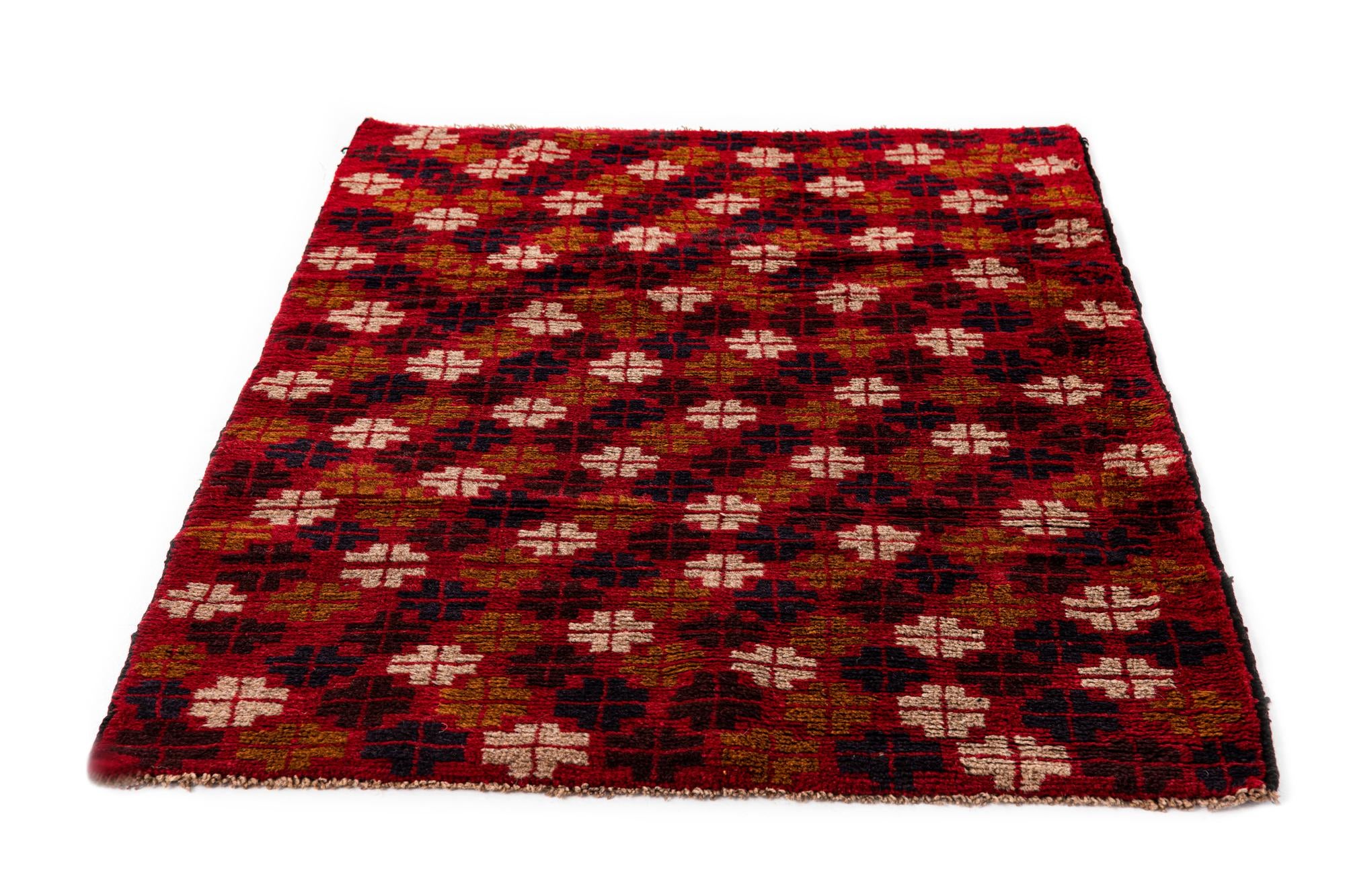 2' 11 x 4' 5 Hand Knotted Balouch Persian Wool Rug