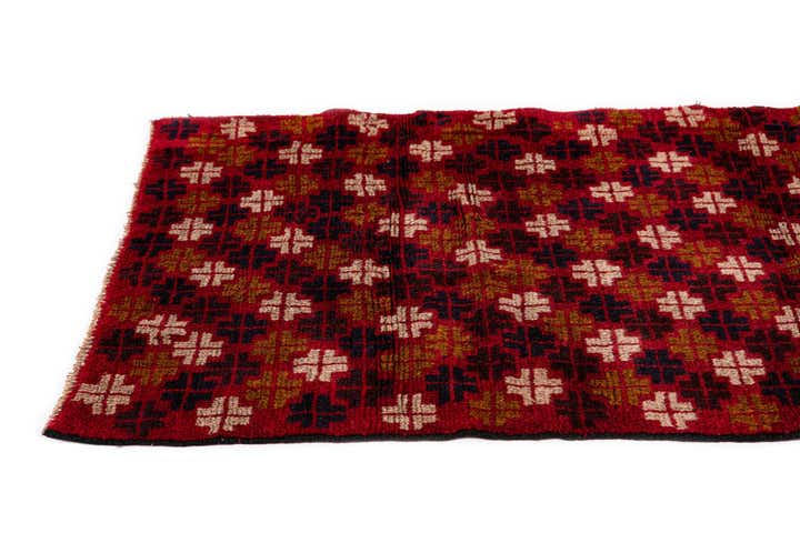 2' 11 x 4' 5 Hand Knotted Balouch Persian Wool Rug