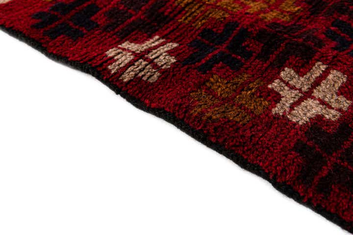 2' 11 x 4' 5 Hand Knotted Balouch Persian Wool Rug