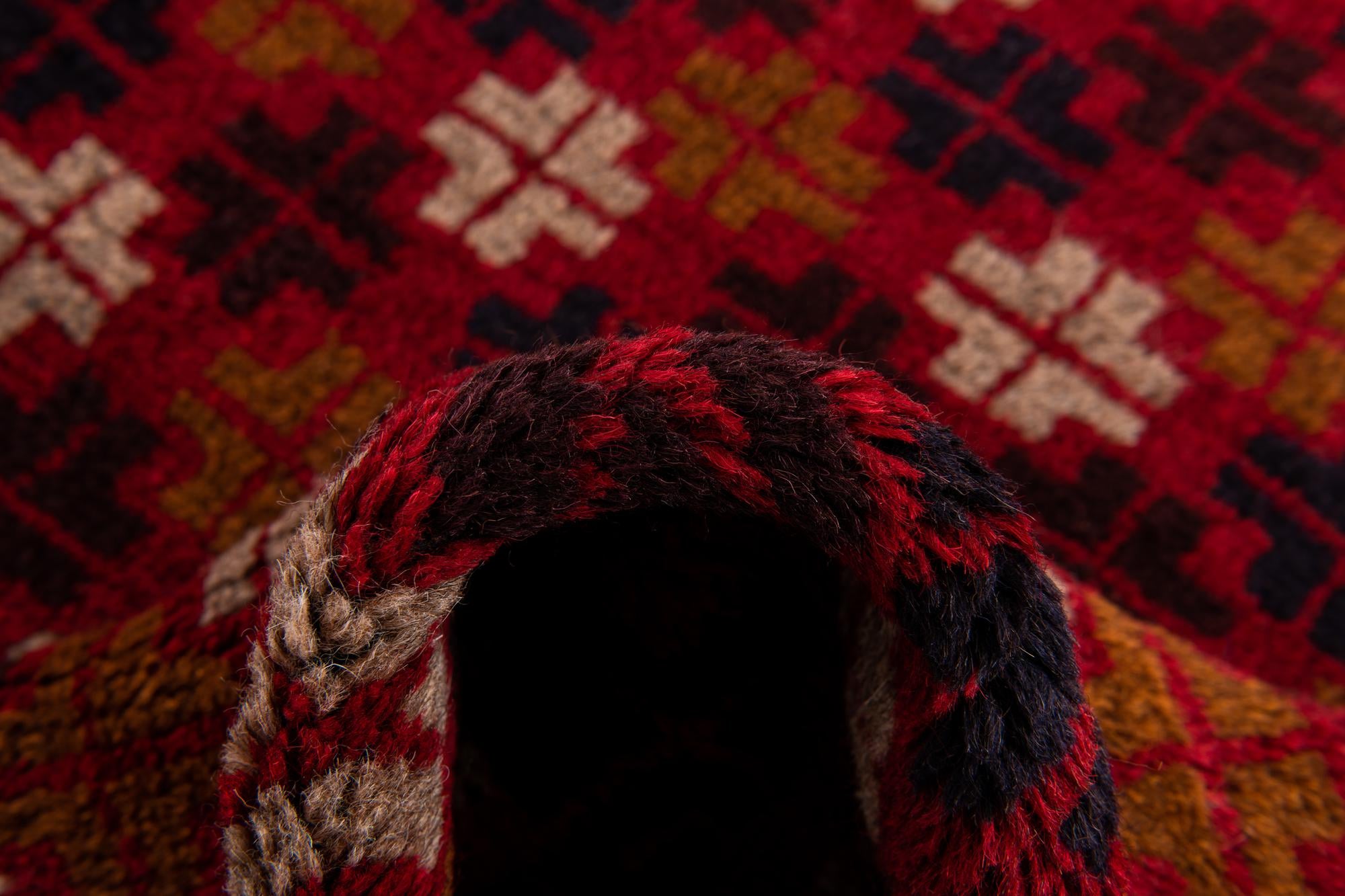 2' 11 x 4' 5 Hand Knotted Balouch Persian Wool Rug