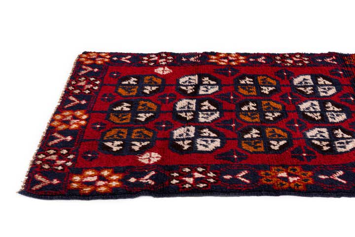 2' 11 x 4' 7 Hand Knotted Balouch Persian Wool Rug