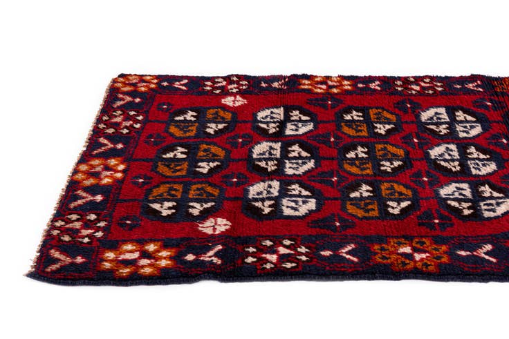 Detail image of 2' 11 x 4' 7 Hand Knotted Balouch Persian Wool Rug