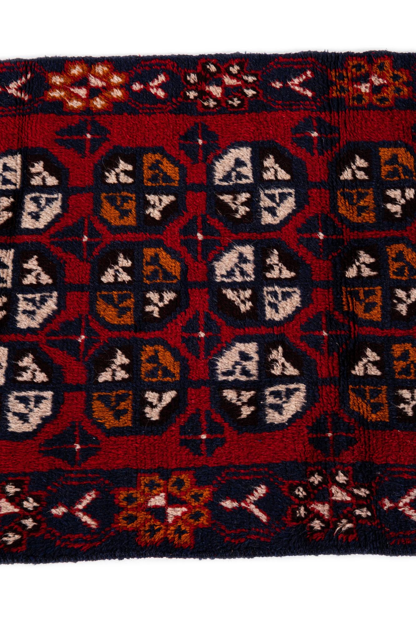 2' 11 x 4' 7 Hand Knotted Balouch Persian Wool Rug
