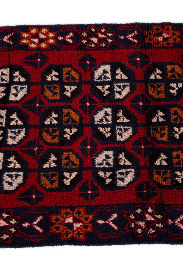 Detail image of 2' 11 x 4' 7 Hand Knotted Balouch Persian Wool Rug