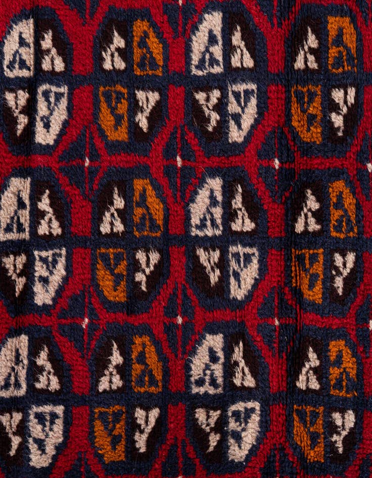 Detail image of 2' 11 x 4' 7  Hand Knotted Balouch Persian Wool Rug