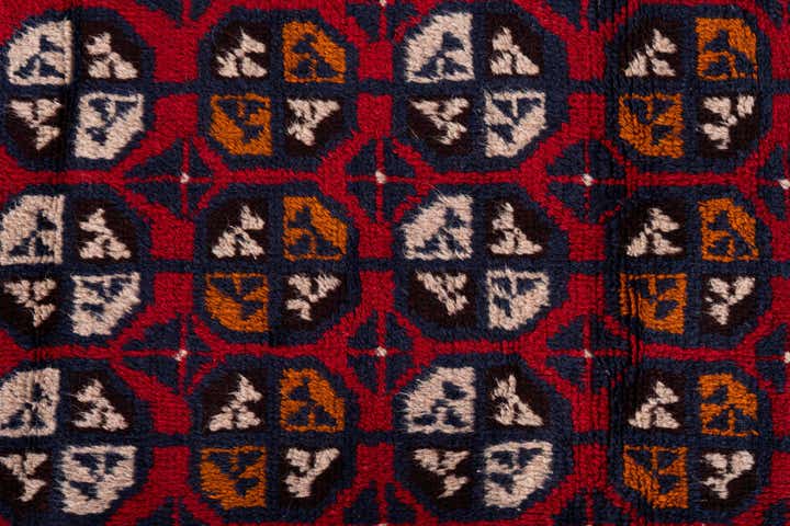 2' 11 x 4' 7 Hand Knotted Balouch Persian Wool Rug