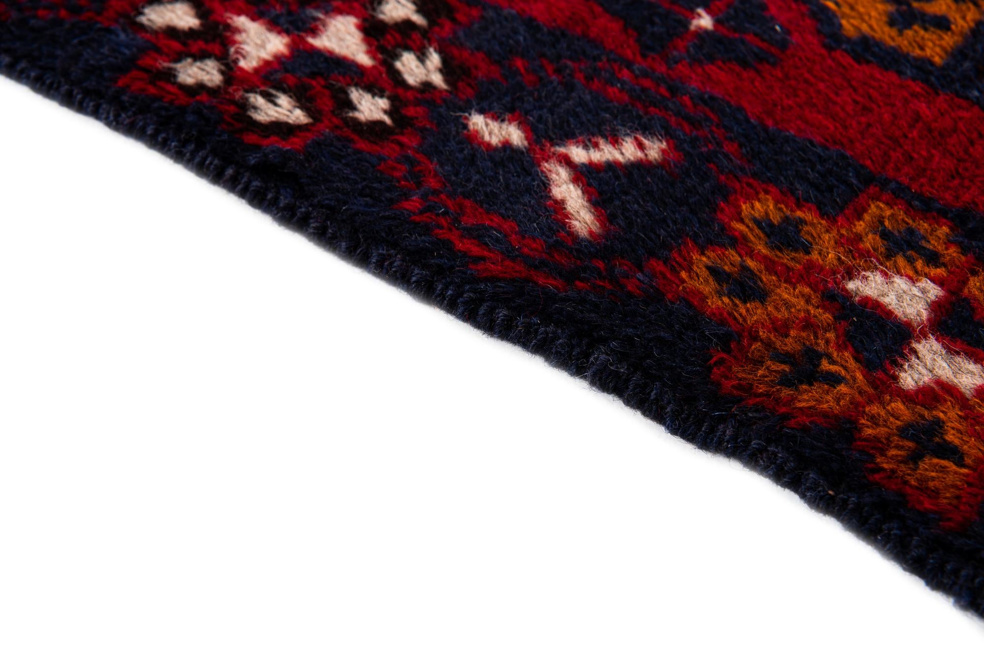 2' 11 x 4' 7 Hand Knotted Balouch Persian Wool Rug