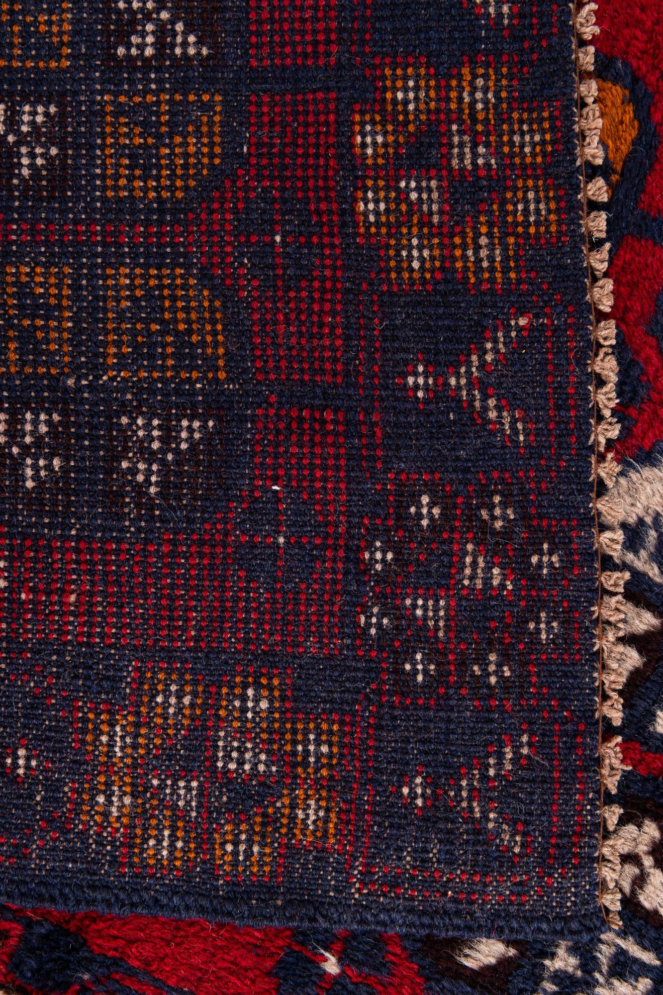 2' 11 x 4' 7 Hand Knotted Balouch Persian Wool Rug