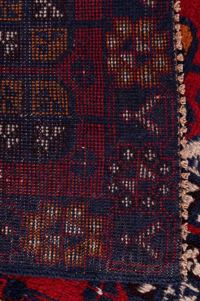 2' 11 x 4' 7 Hand Knotted Balouch Persian Wool Rug