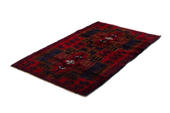 2' 9 x 4' 7 Hand Knotted Balouch Persian Wool Rug