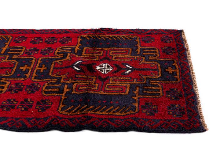 2' 9 x 4' 7 Hand Knotted Balouch Persian Wool Rug