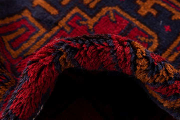 2' 9 x 4' 7 Hand Knotted Balouch Persian Wool Rug