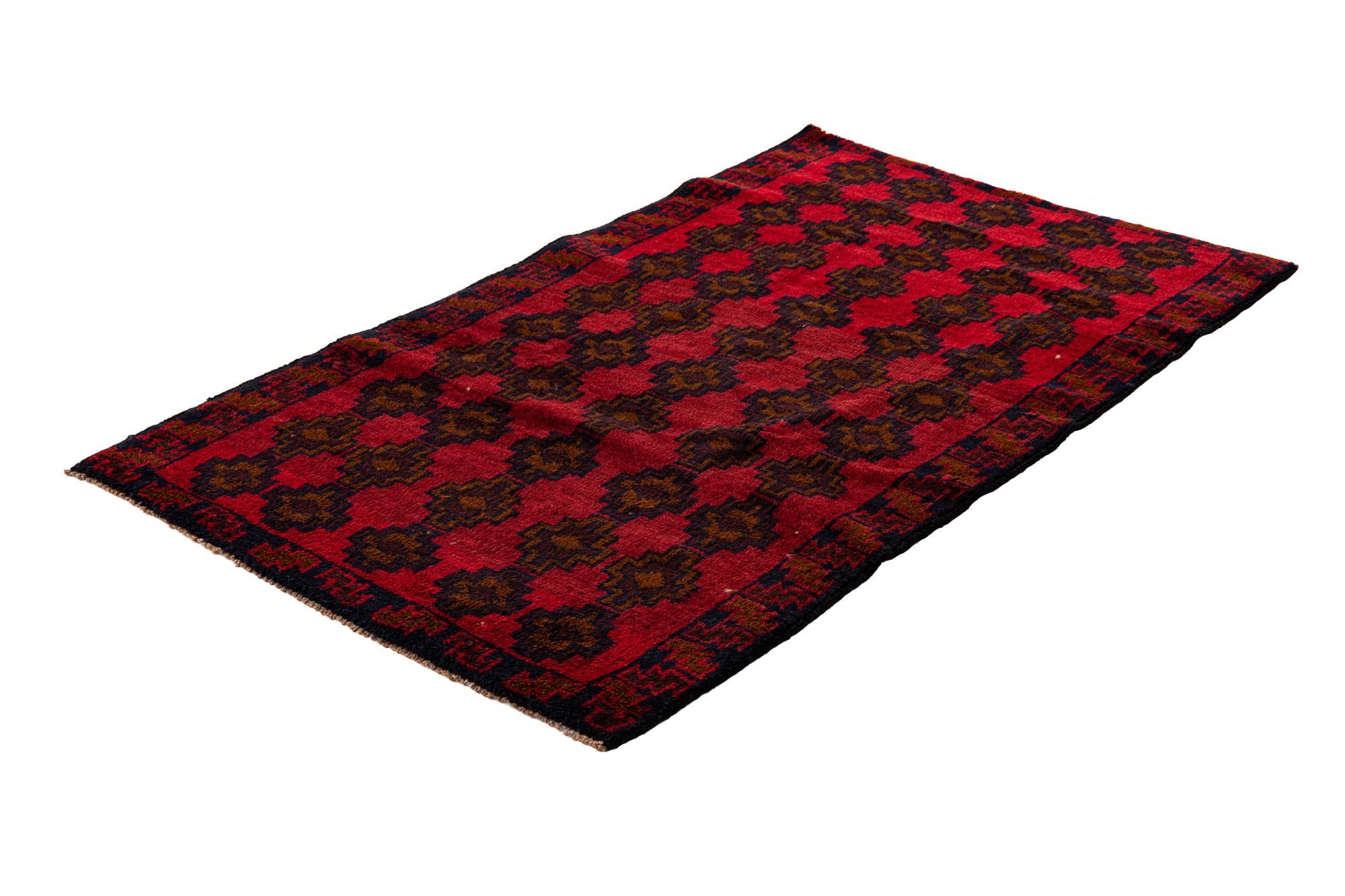 2' 10 x 4' 8 Hand Knotted Balouch Persian Wool Rug