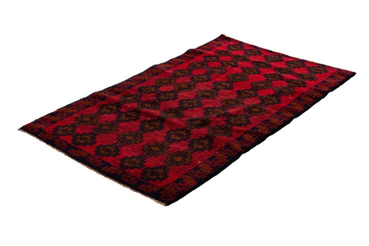 Detail image of 2' 10 x 4' 8 Hand Knotted Balouch Persian Wool Rug