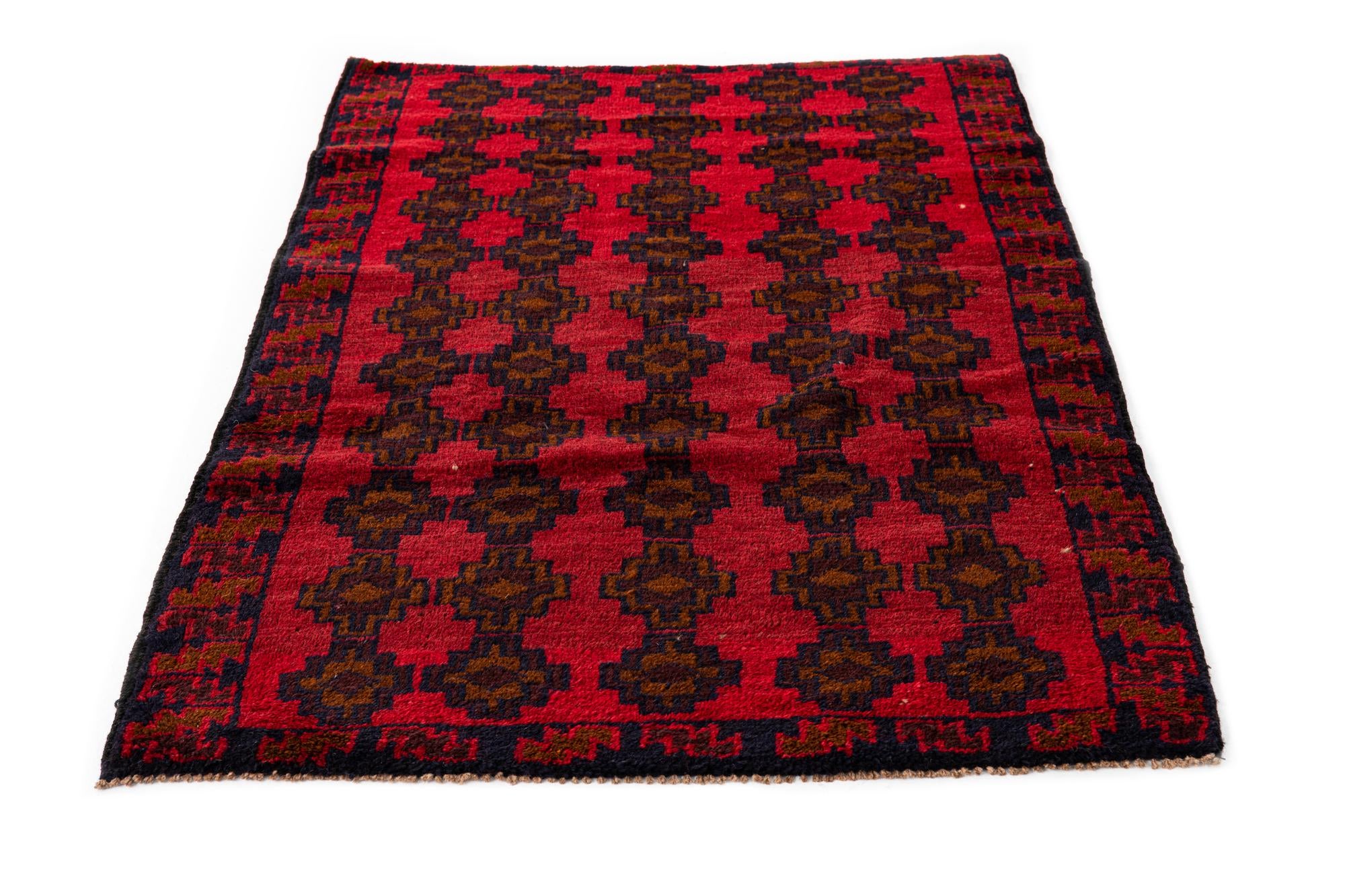 2' 10 x 4' 8 Hand Knotted Balouch Persian Wool Rug