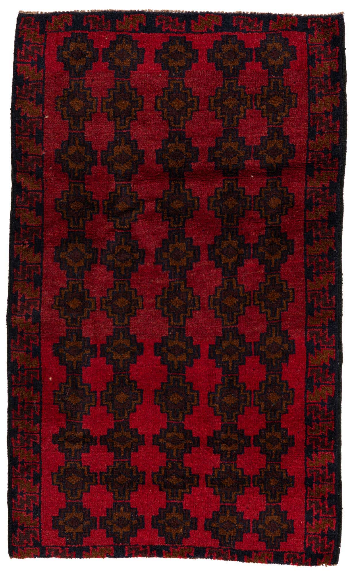 2' 10 x 4' 8 Hand Knotted Balouch Persian Wool Rug