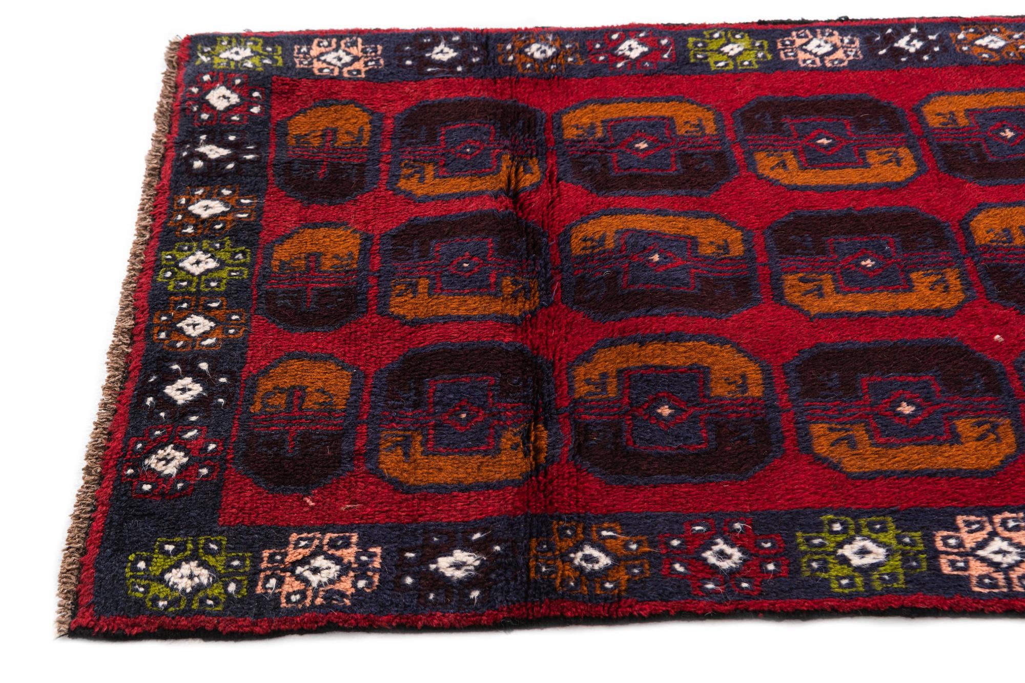 2' 9 x 4' 10 Hand Knotted Balouch Persian Wool Rug