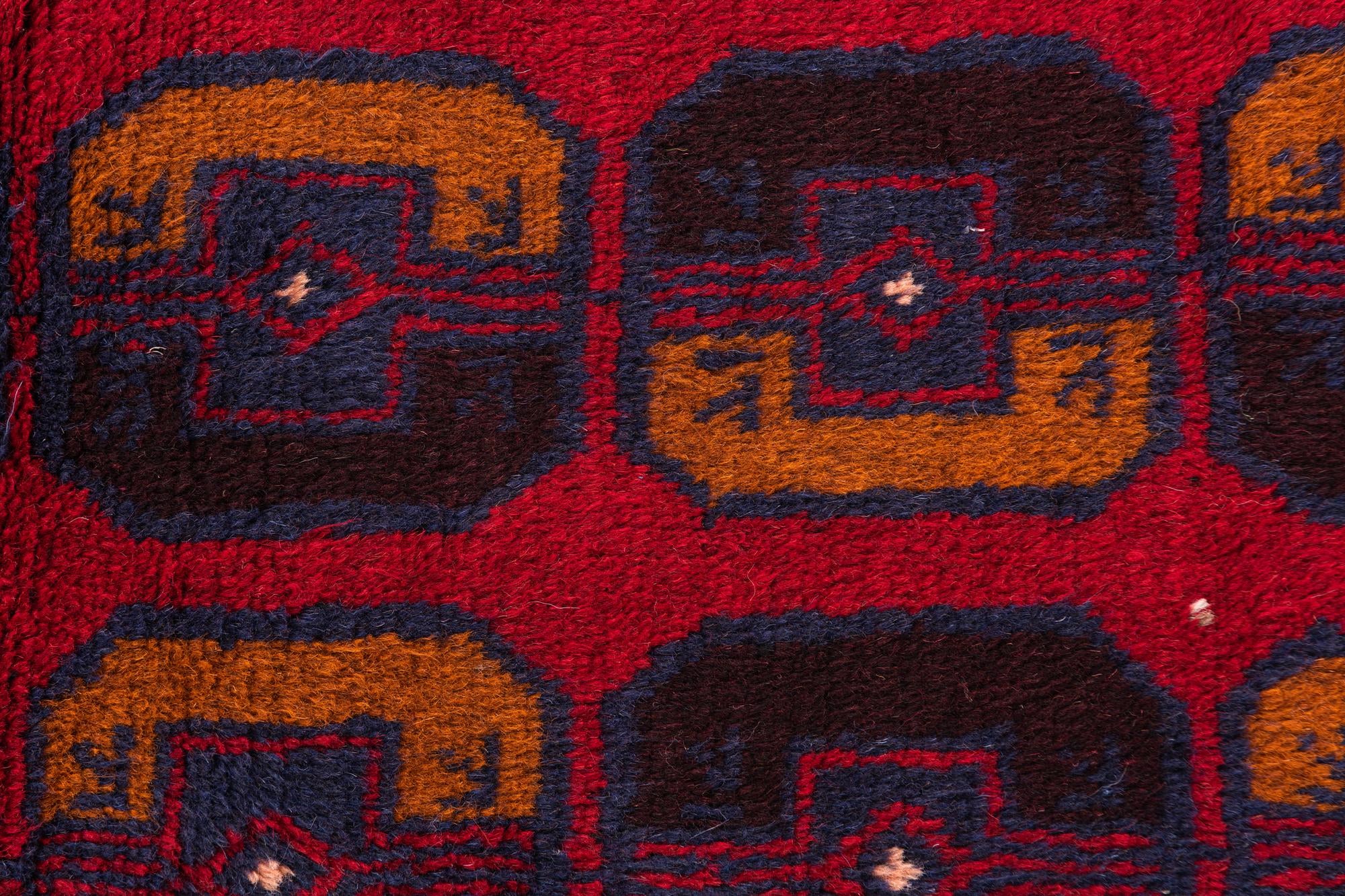 2' 9 x 4' 10 Hand Knotted Balouch Persian Wool Rug