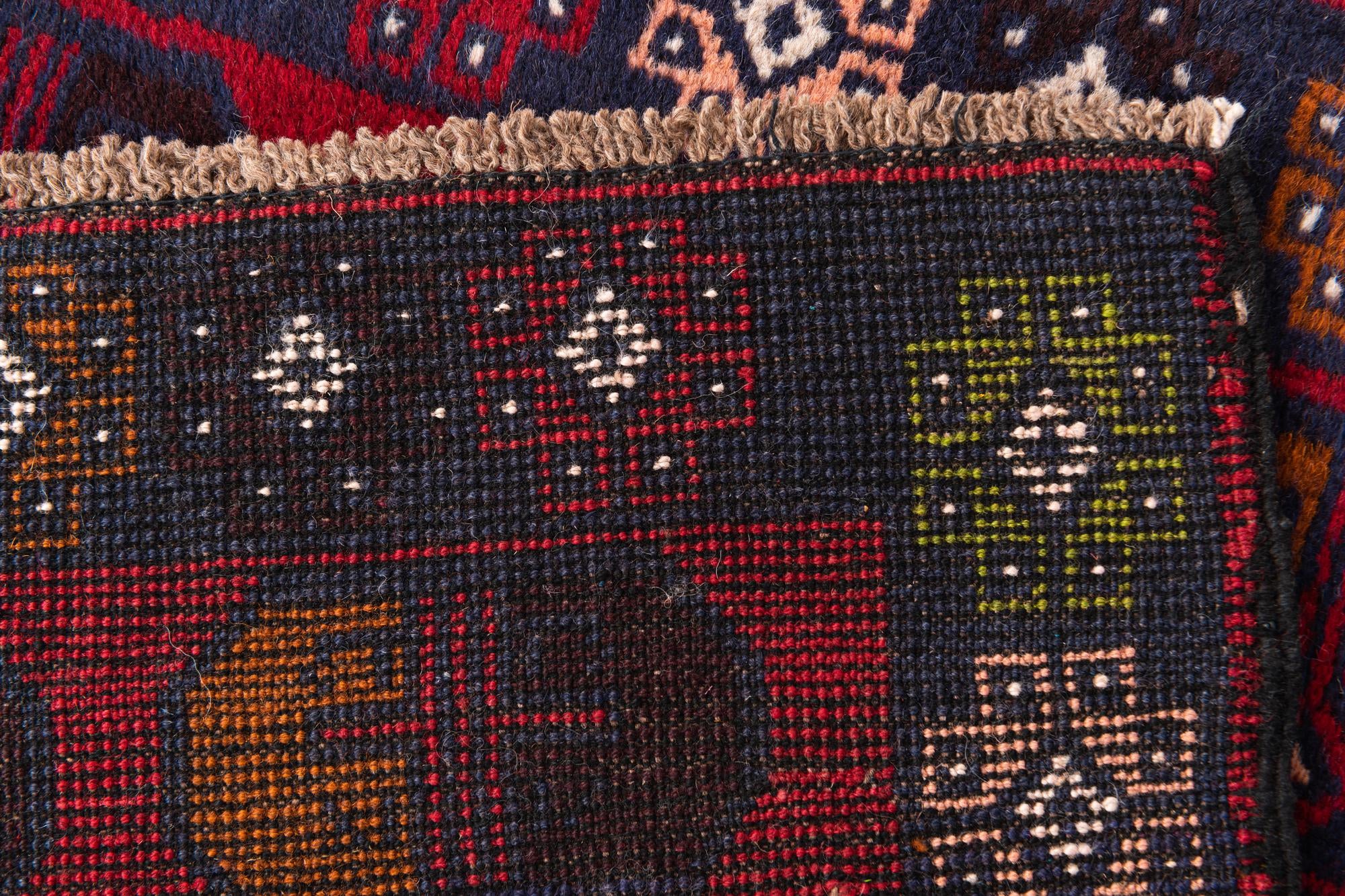 2' 9 x 4' 10 Hand Knotted Balouch Persian Wool Rug