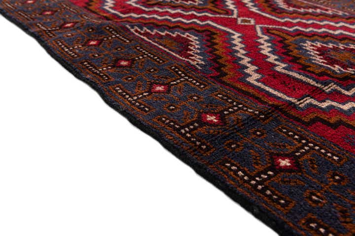2' 10 x 4' 6 Hand Knotted Balouch Persian Wool Rug