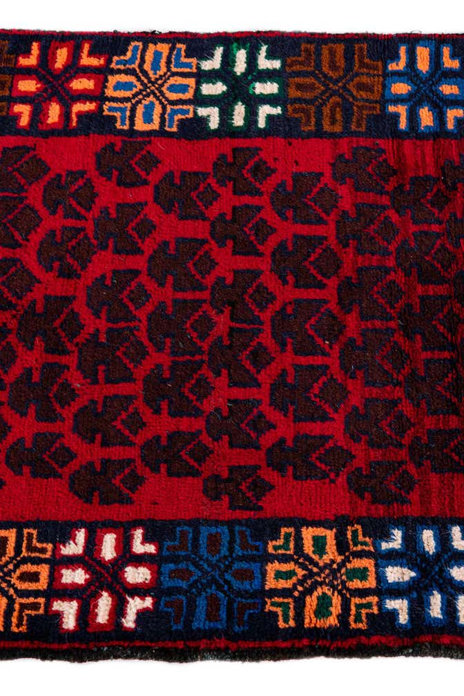 2' 10 x 4' 8 Hand Knotted Balouch Persian Wool Rug