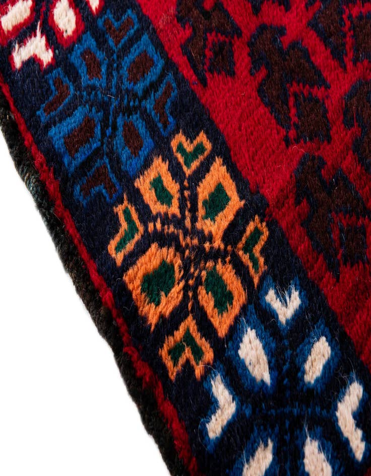 Detail image of 2' 10 x 4' 8  Hand Knotted Balouch Persian Wool Rug