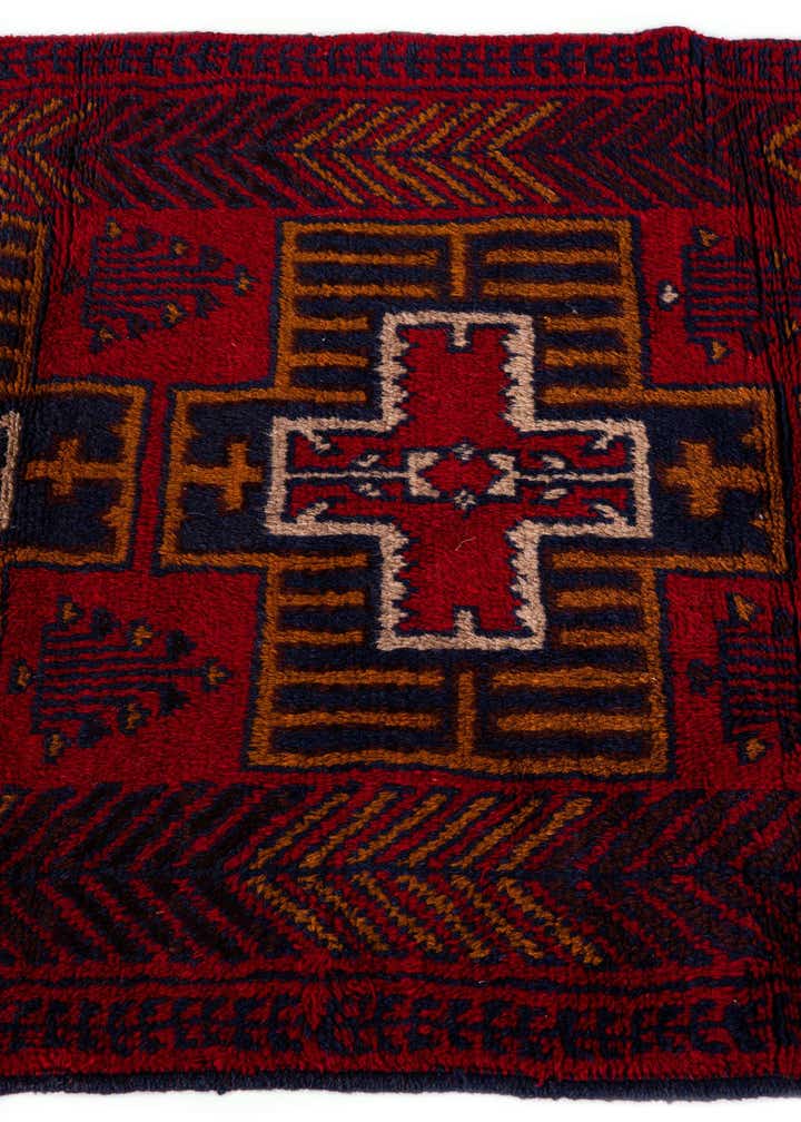2' 10 x 4' 7 Hand Knotted Balouch Persian Wool Rug