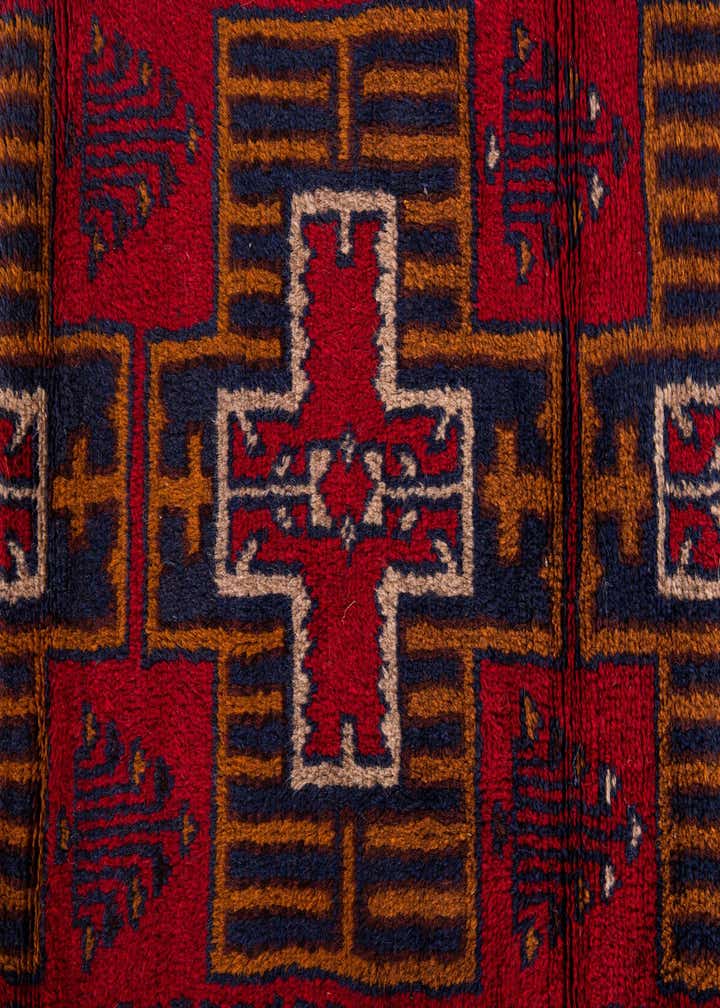 2' 10 x 4' 7 Hand Knotted Balouch Persian Wool Rug