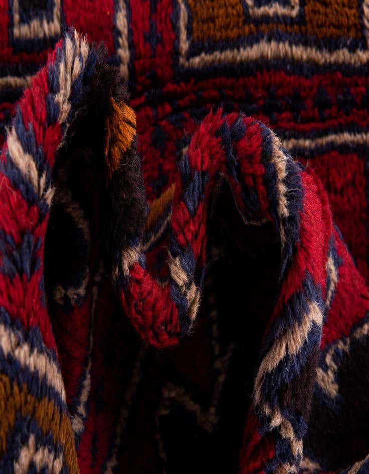 Detail image of 3' x 4' 7  Hand Knotted Balouch Persian Wool Rug