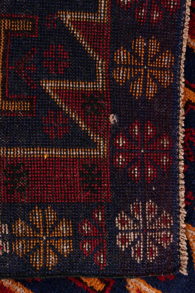 2' 10 x 4' 6 Hand Knotted Balouch Persian Wool Rug