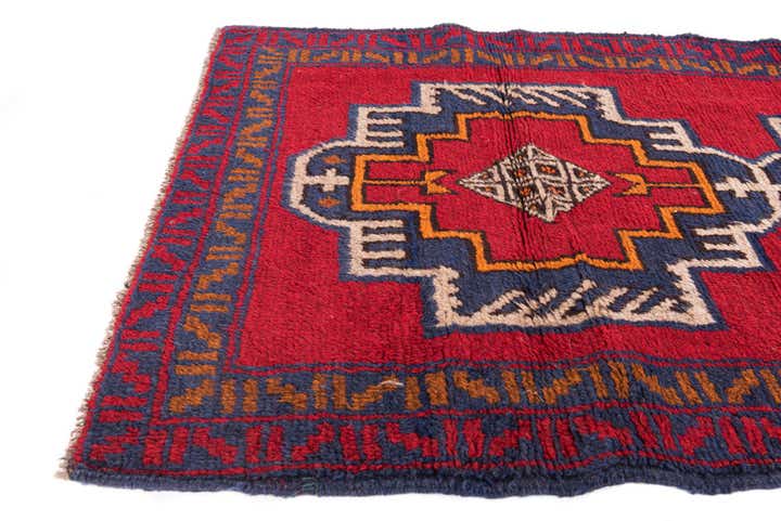 2' 10 x 4' 7 Hand Knotted Balouch Persian Wool Rug