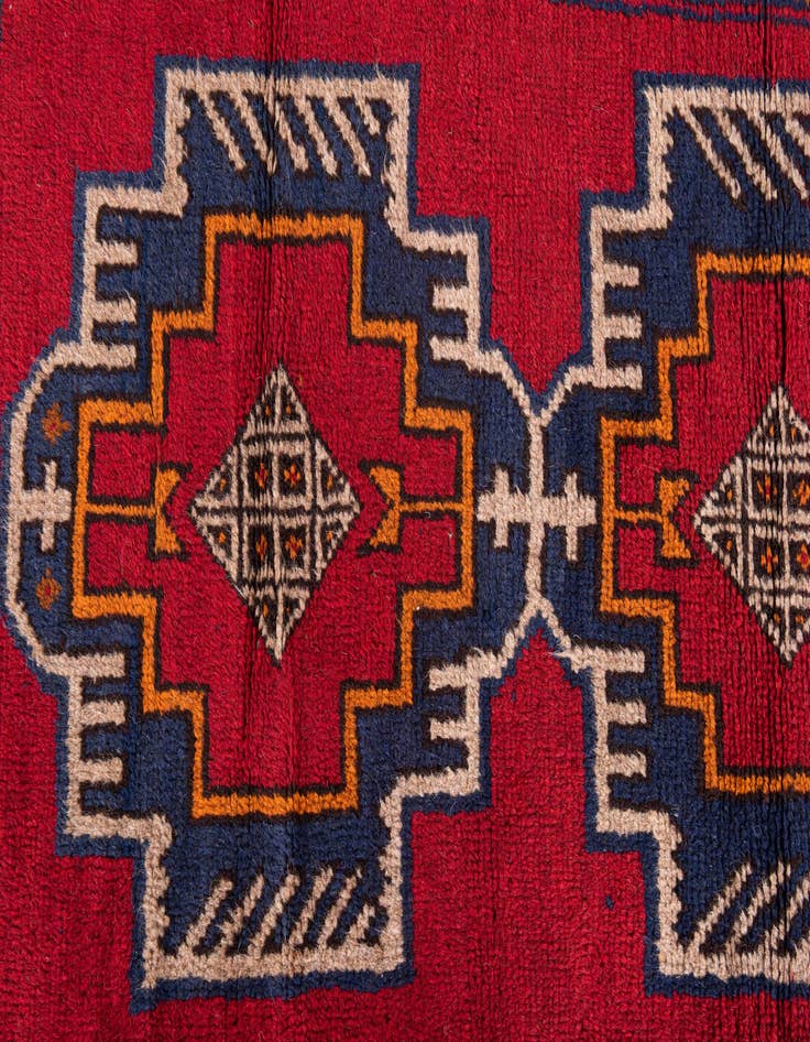 Detail image of 2' 10 x 4' 7  Hand Knotted Balouch Persian Wool Rug