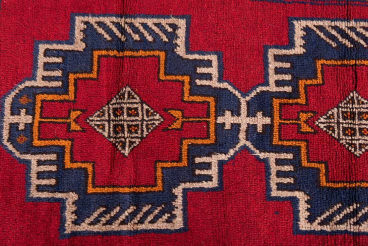 Detail image of 2' 10 x 4' 7 Hand Knotted Balouch Persian Wool Rug