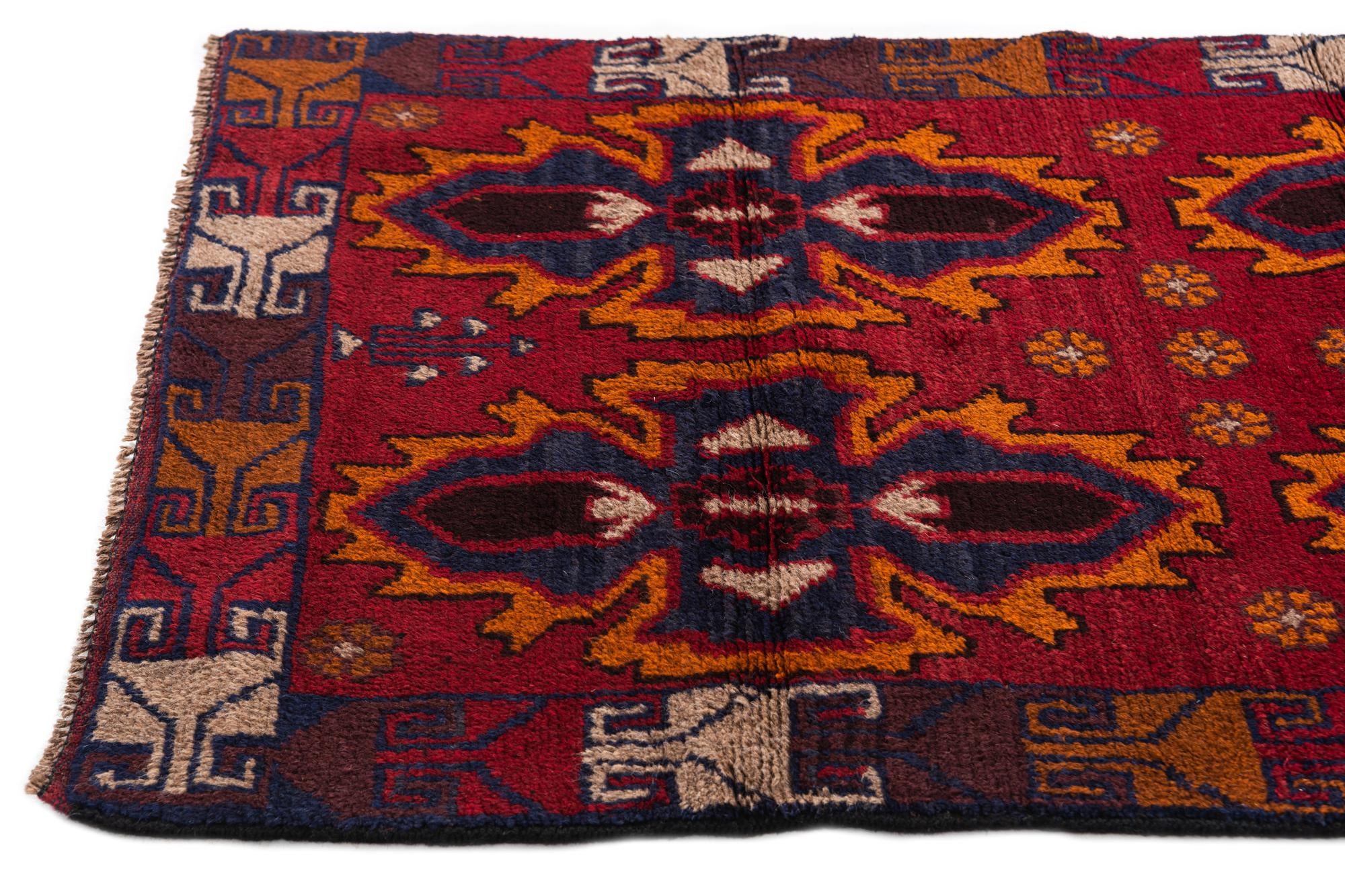 2' 10 x 4' 8 Hand Knotted Balouch Persian Wool Rug