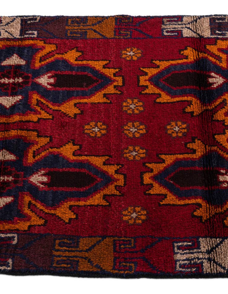 Detail image of 2' 10 x 4' 8 Hand Knotted Balouch Persian Wool Rug