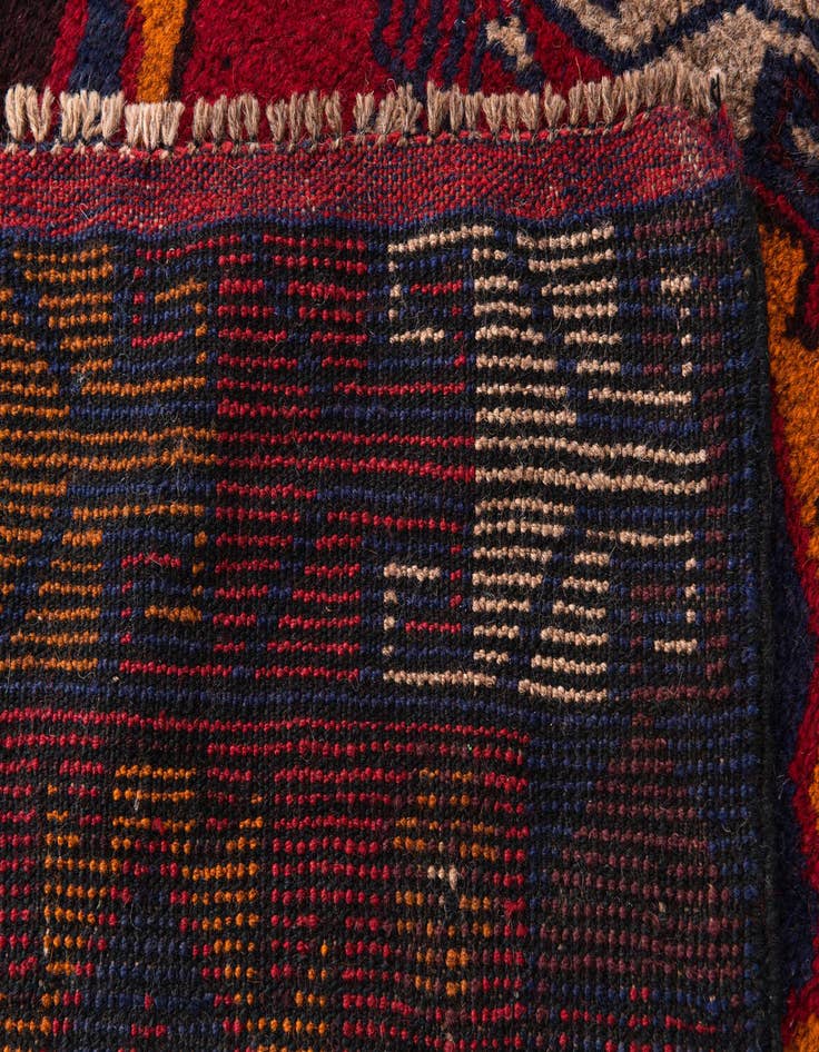 Detail image of 2' 10 x 4' 8  Hand Knotted Balouch Persian Wool Rug