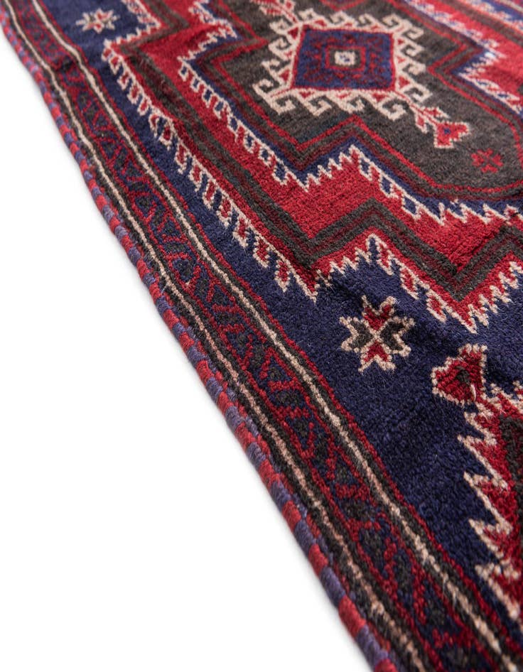 Detail image of 2' 10 x 4' 9 Hand Knotted Balouch Persian Wool Rug