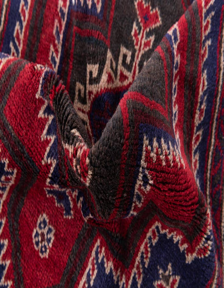 Detail image of 2' 10 x 4' 9 Hand Knotted Balouch Persian Wool Rug