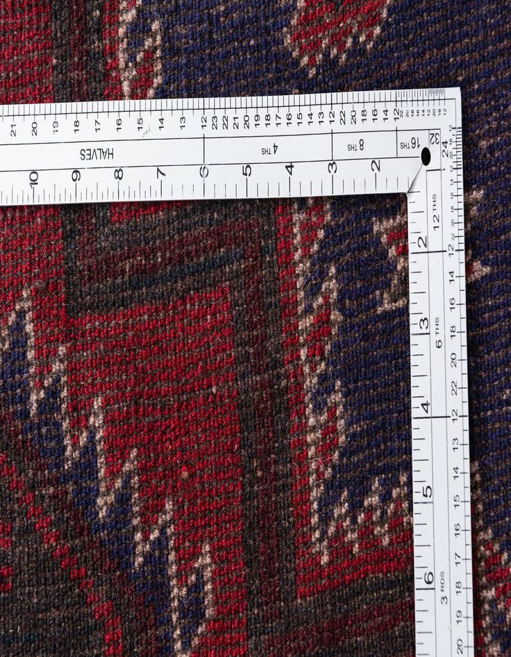 Detail image of 2' 10 x 4' 9 Hand Knotted Balouch Persian Wool Rug