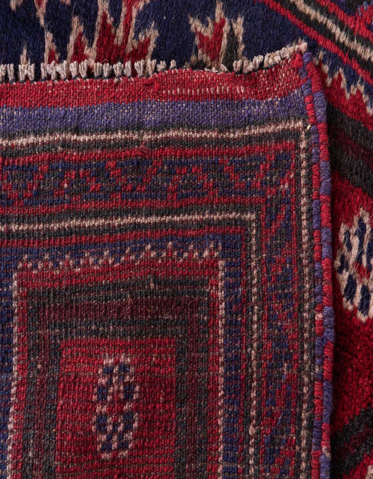 Detail image of 2' 10 x 4' 9 Hand Knotted Balouch Persian Wool Rug