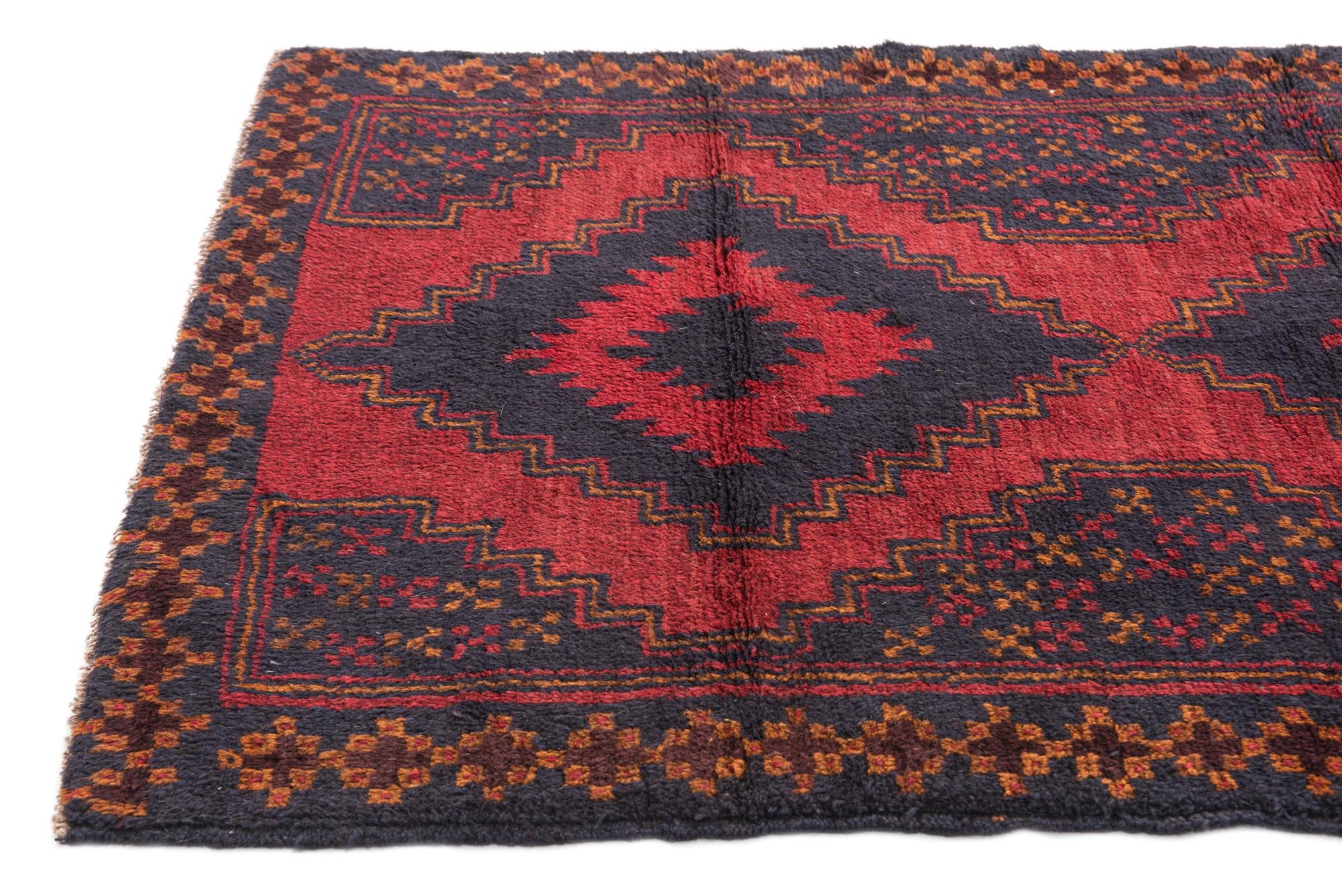 90cm x 135cm anudado a mano Balouch Alfombra Persa Lana
