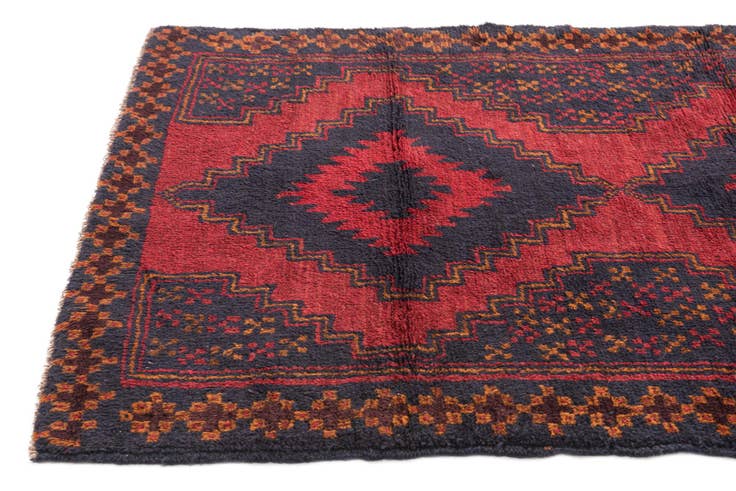 Detail image of 3' x 4' 6 Hand Knotted Balouch Persian Wool Rug