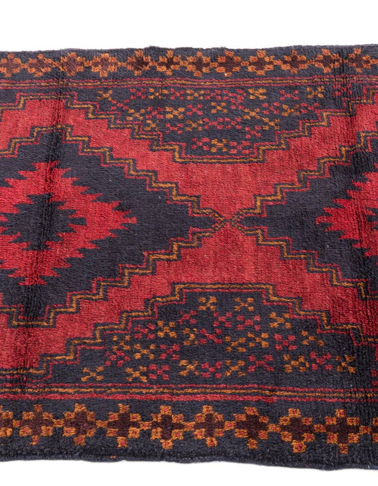 Detail image of 3' x 4' 6  Hand Knotted Balouch Persian Wool Rug
